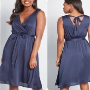 ModCloth Elegant Glow Navy Sleeveless dress XL